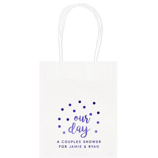 Confetti Dots Our Day Mini Twisted Handled Bags